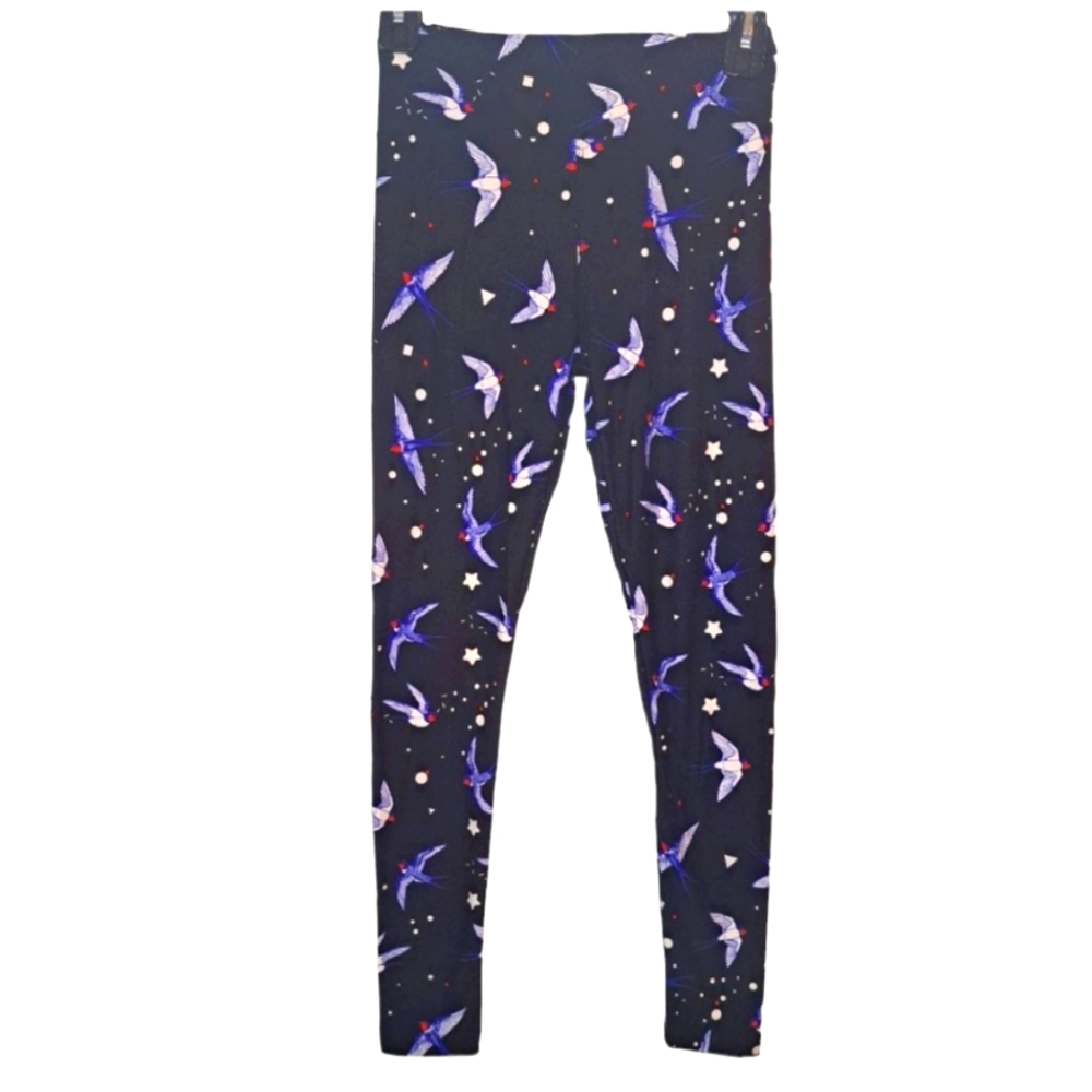 LuLaRoe One Size Bird Print Leggings
